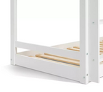 Home Josie Triple Single Bunk Bed - White | Multi Level Sleeping Setup