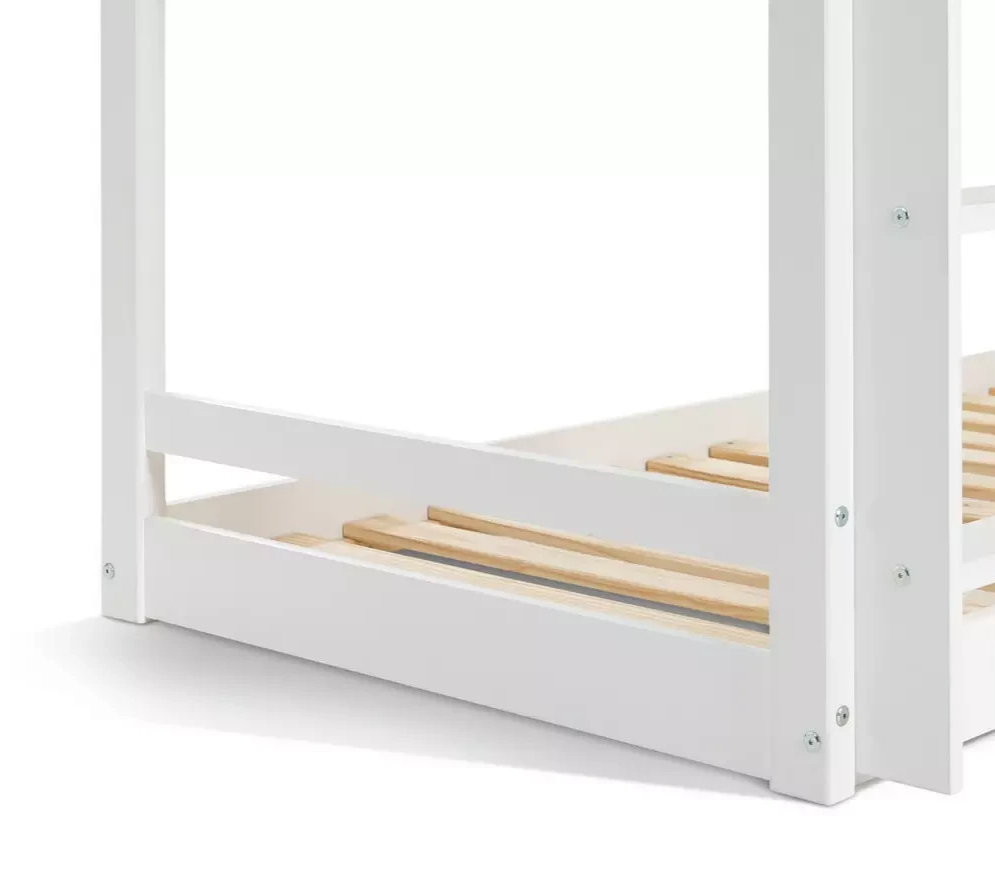 Home Josie Triple Single Bunk Bed - White | Multi Level Sleeping Setup