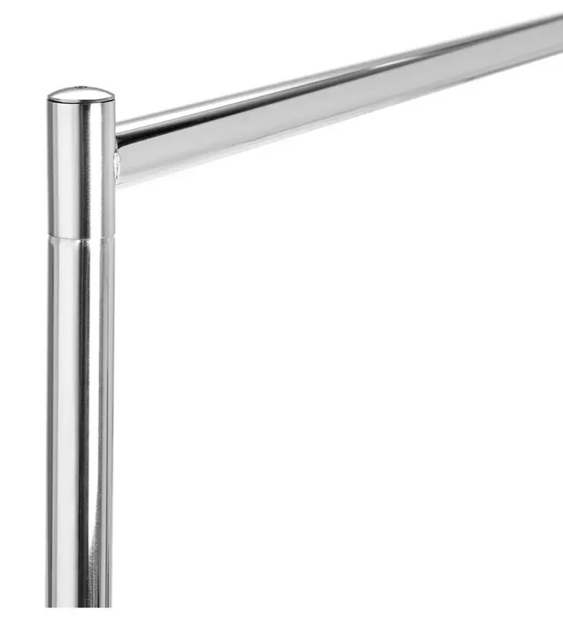 Heavy Duty 4 Feet Clothes Rail Chrome | Garment Hanging Rail Clothes Storage