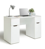 Habitat Pod Double Pedestal Desk - White | Home Office Desk with Storage Drawers