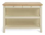 Chicago Solid Wood 2 Seater Bar Island - Cream