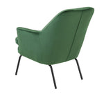 Celine Velvet Accent Chair - Green | Vibrant Color Accent