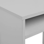 Home Pepper 2 Drawer Large Office Desk - Grey | Modern Computer Workstation