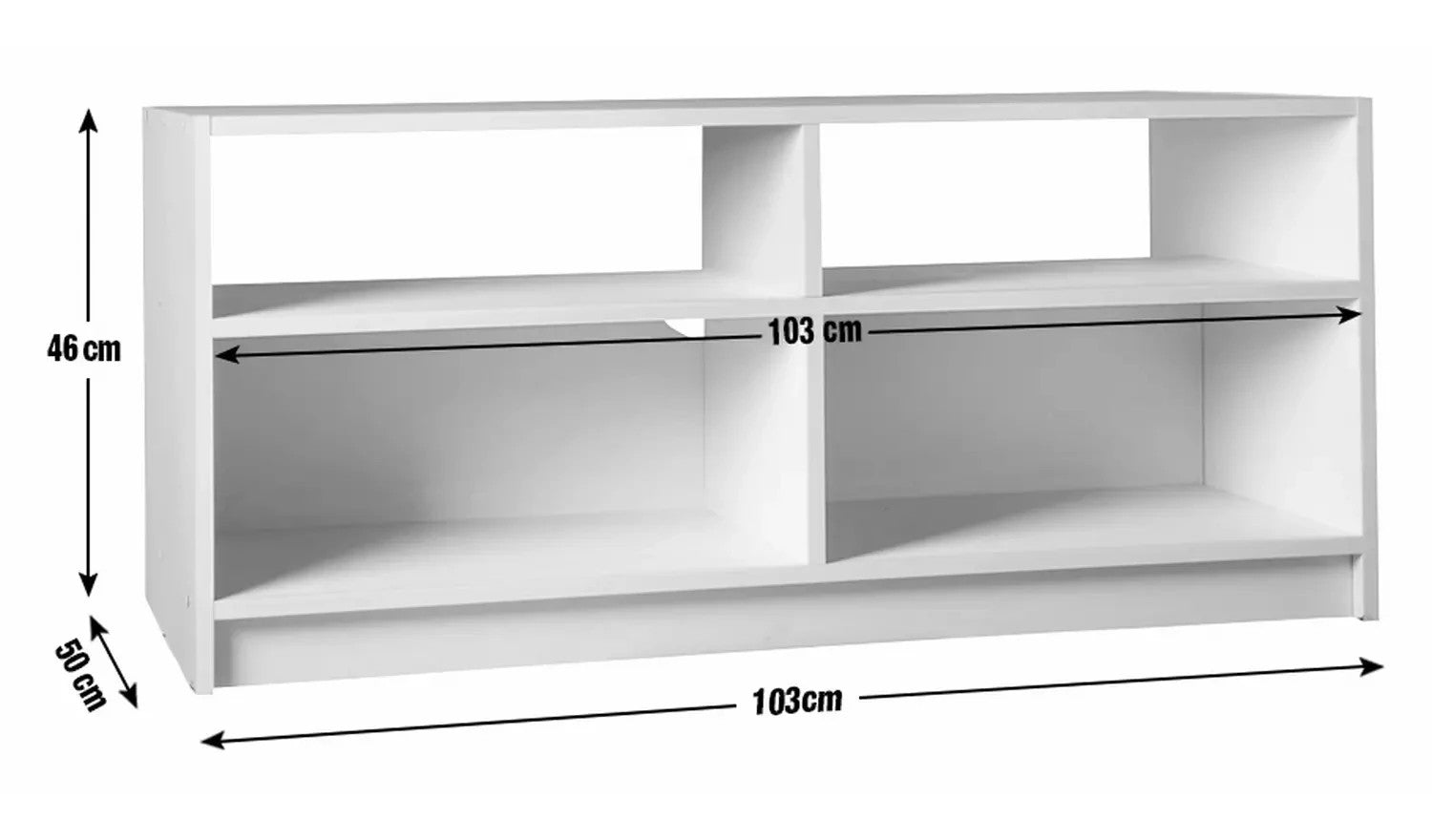 Home Maine TV Unit Walnut | Modern Living Room TV Stand Cabinet Furniture