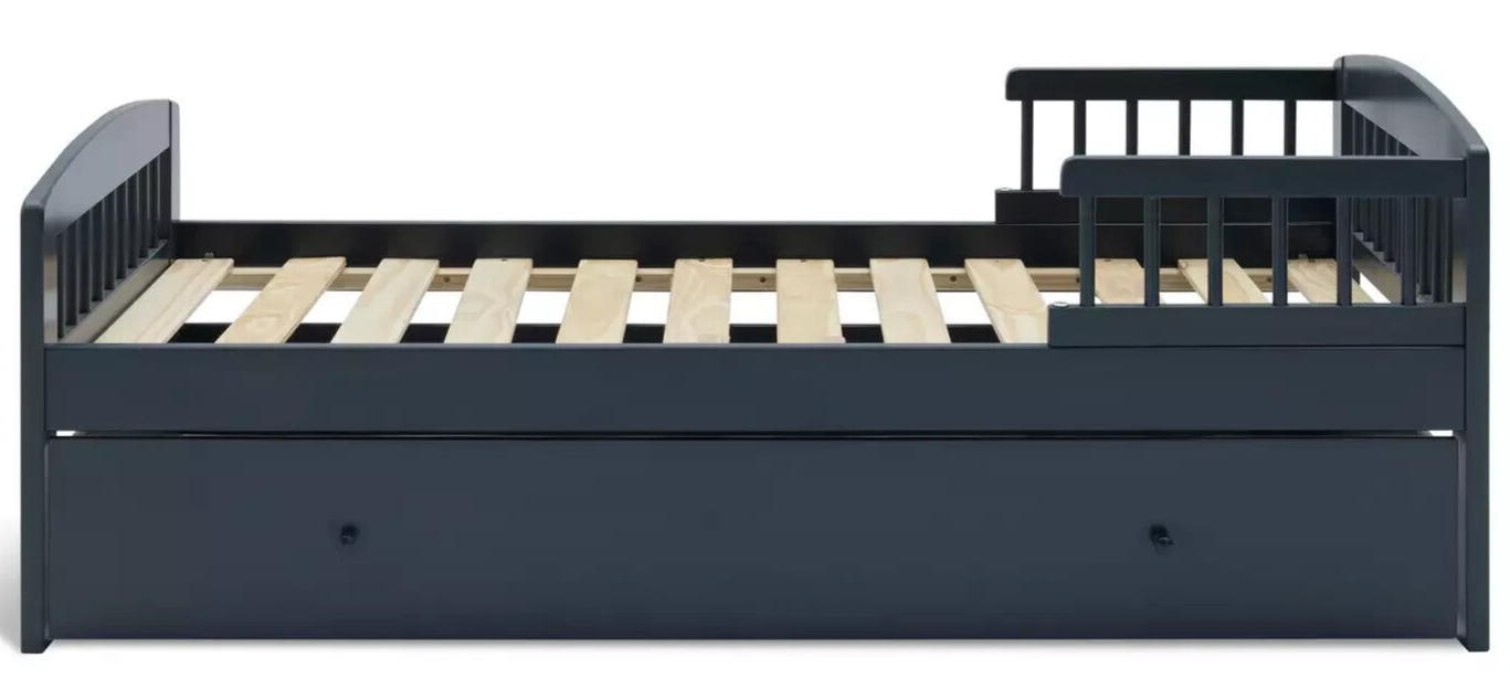 Jesse Toddler Bed With Drawer - Ink Blue