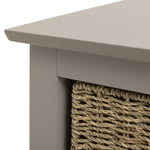 Willow Shoe Storage Bench - Grey