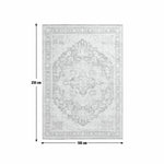 Vintage Effect Red Flatweave Rug - 160x230cm | Traditional Floor Accent
