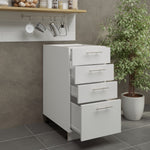 JD Greta Adjustable Legs Kitchen Drawer Unit 400mm - White Matt A-