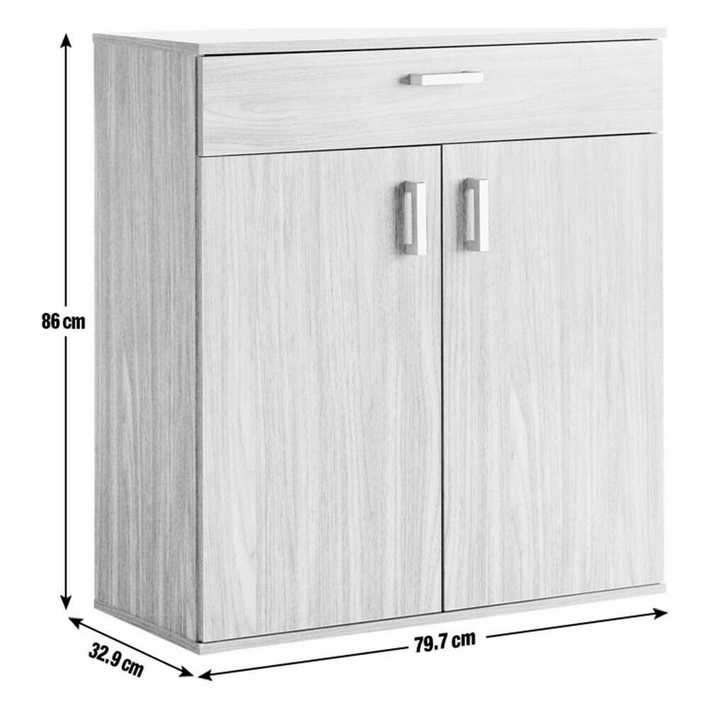Home Venetia Shoe Storage Unit Grey | Compact Organizer for Hallway or Closet