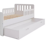 Home Ronnie Toddler Single Storage Bed Frame White | Kids Bedroom Furniture Beds