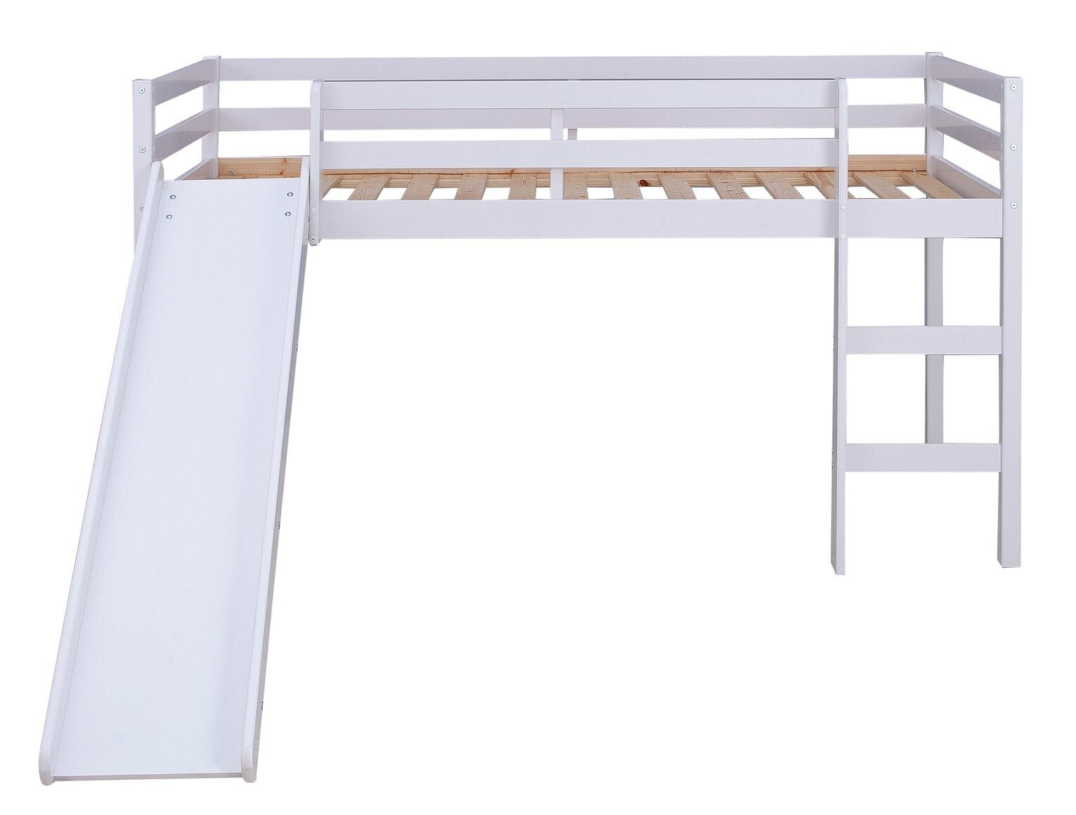 Home Kaycie Mid Sleeper with Slide - White