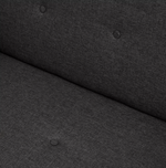 Habitat Evie 2 Seater Fabric Sofa in a Box - Charcoal| Compact Living Room Couch