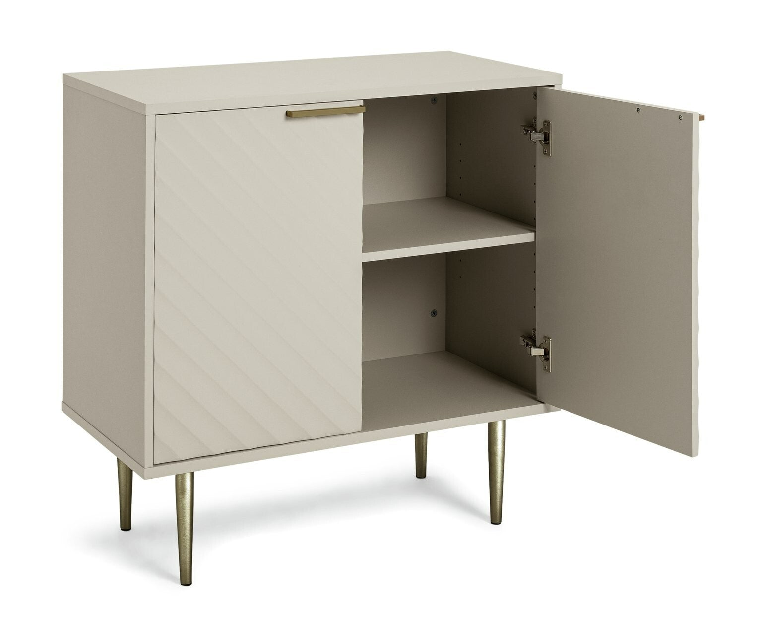 Habitat Oti 2 Door Sideboard Champagne | Modern Storage Cabinet Minimalist Home