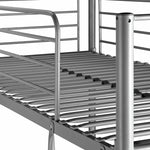 Mason Single Bunk Bed For Kids / Adults/Teenager -Silver x2 Memory Foam Mattress