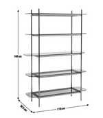 Habitat Neo Wide Shelving Unit - Chrome