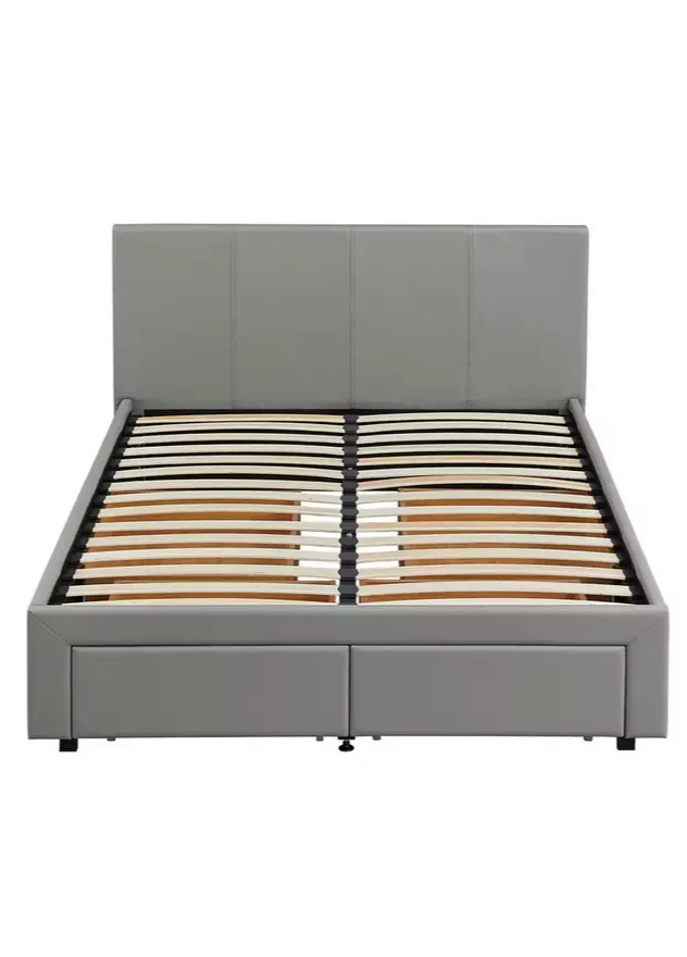 Lavendon 4 Drawer Kingsize Bed Frame - Grey (B Grade 1062)