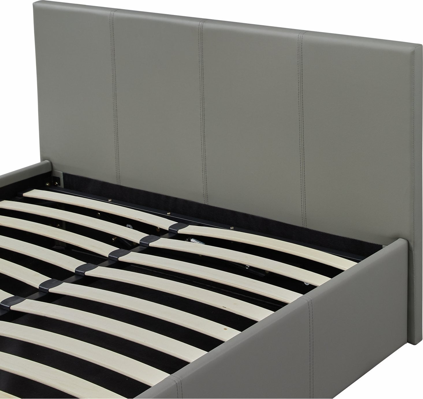 Lavendon Small Double Side Open Ottoman Bed- Grey | Modern Space-Saving Bed