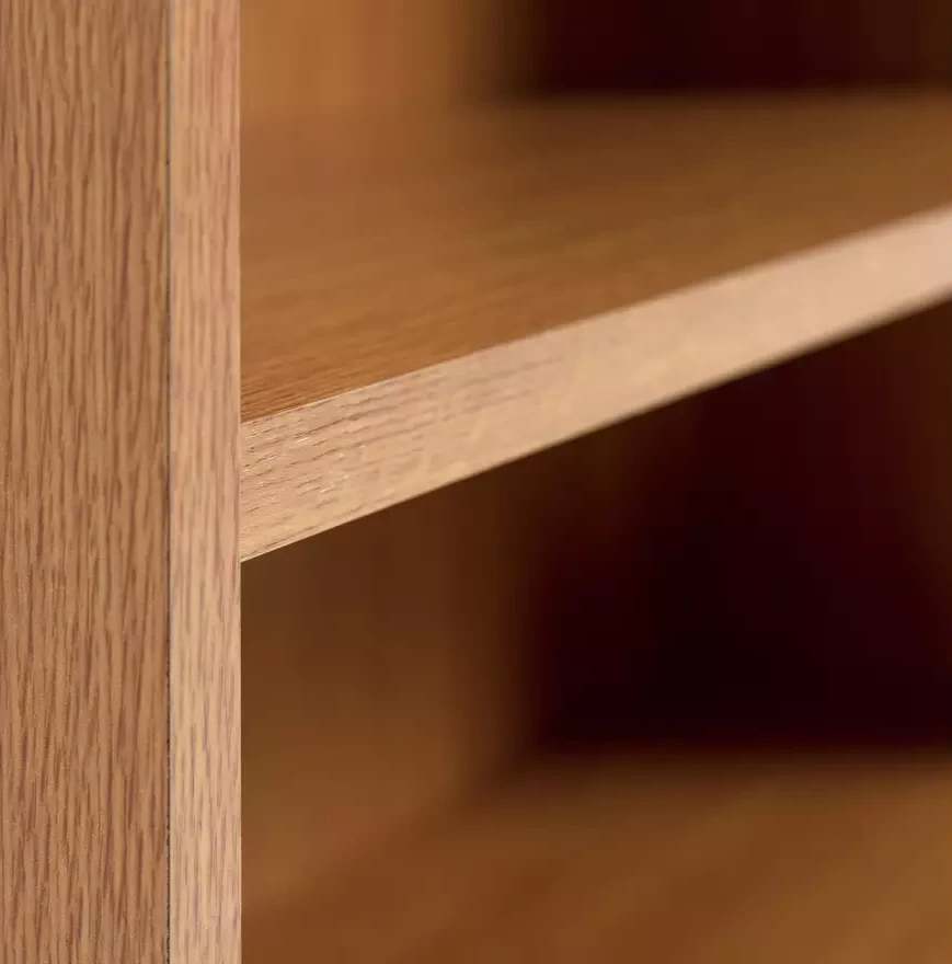 Maine 2 Drawer Bookcase - Oak Effect