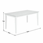 Home Chicago Wooden 6 Seater Dining Table - Cream | Neutral Home Aesthetic