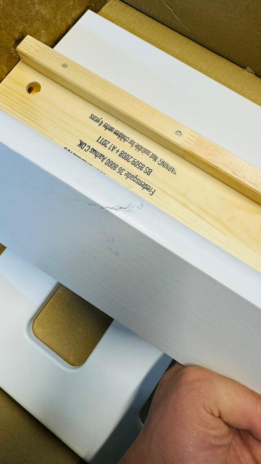 Habitat Ronnie Single Bed Frame - White ( B Grade 9073 )