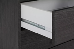 Malibu 3 Dr 4 Drawer Wardrobe - Black Oak Effect | Dark Wood Look
