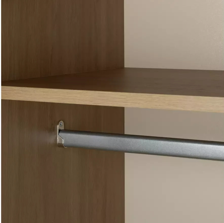 Brisbane 2 Door 3 Drawer Mirror Wardrobe - Oak (B BGRADE-1071)