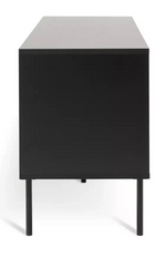 Home Rietta 1 Door 1 Drawer TV Unit Black | Living Room TV Stand Cabinet