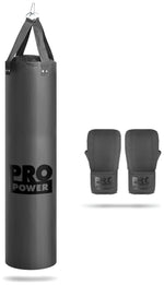 Pro Power 4 ft Punchbag With Gloves | Training punch bag with gloves