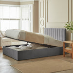 Pandora Small Double End Lift Ottoman Bed - Grey (B GRADE)