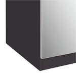 Habitat Munich 1 Door Mirror Wardrobe - Anthracite ( B Grade 34725 )