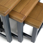 Kent Nest of 3 Tables - Grey & Oak