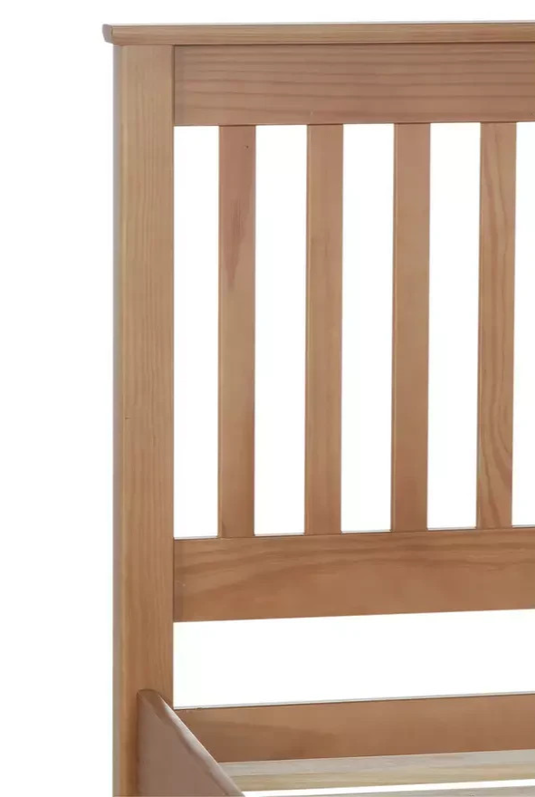 Home Aspley Single Wooden Bed Frame - Oak ( B Grade )