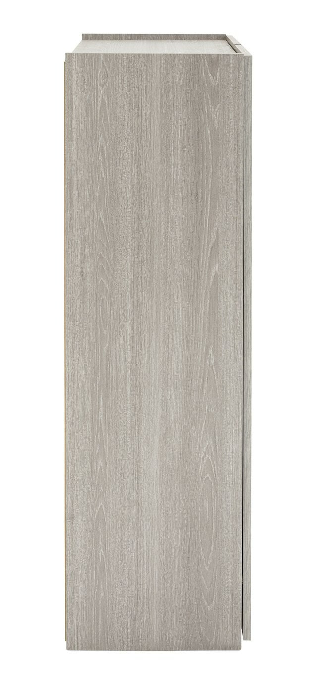 Seville 2 Door Shoe Storage Cabinet - Grey & Oak (B Grade)