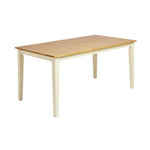 Home Chicago Wooden 6 Seater Dining Table - Cream | Neutral Home Aesthetic
