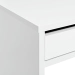 Home Pepper 2 Drawers Office Desk - White | Practical Workstation Storage
