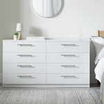 Home Brisbane 8 Drawer Chest - White ( B Grade  56428 )