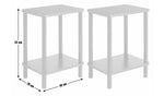Home Andrea Set of 2 Bedside Tables Black | Bedroom Nightstand Furniture Set