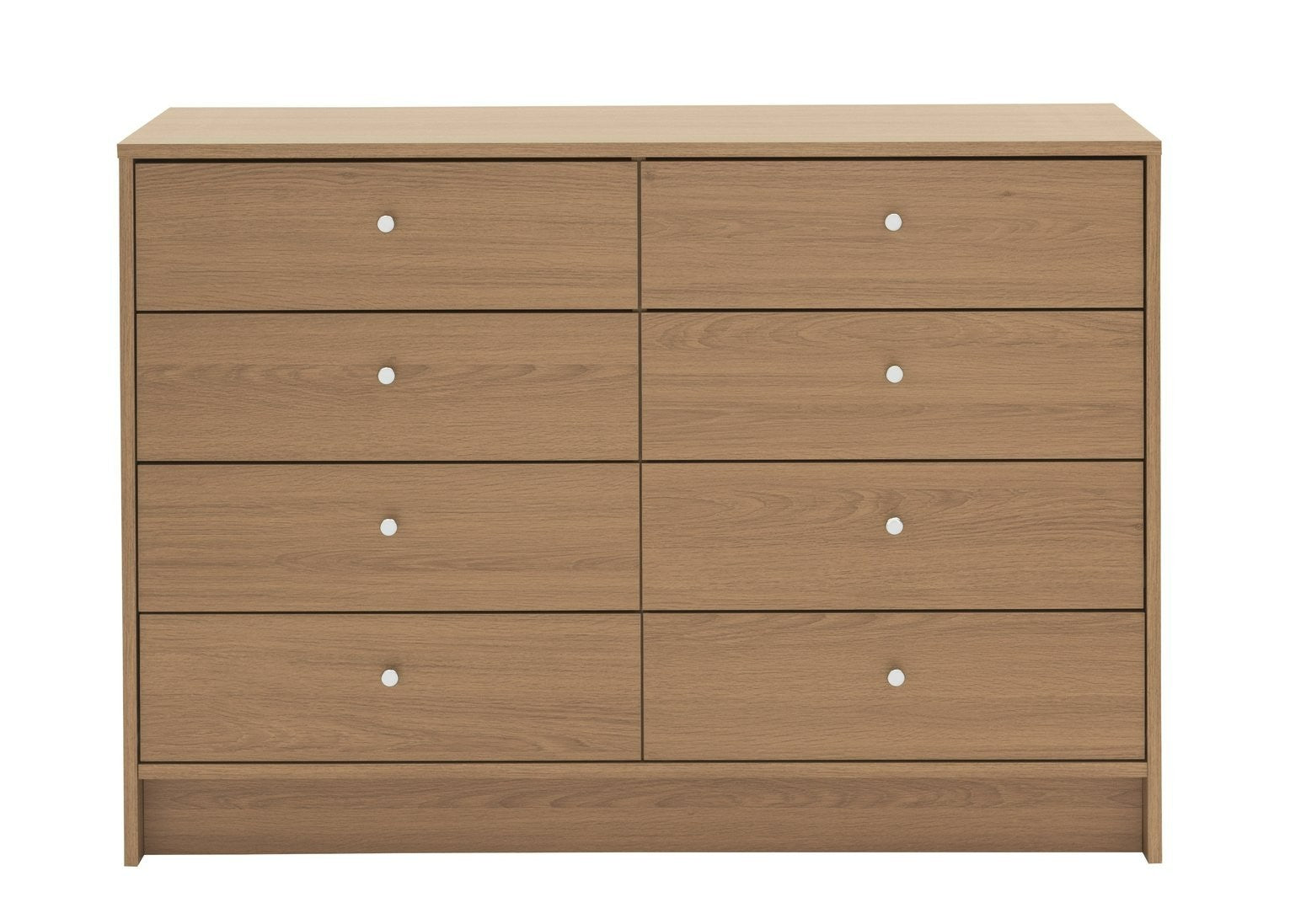 Home Malibu 8 Drawer Chest - Oak Effect | Smart Clothing Organization