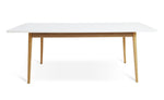 Sylas Extending 6-8 Seater Dining Table- White & Oak | Smart Space Mealtime