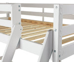 Home Kaycie Triple Bunk Bed Frame - White | Multi Level Sleeping Setup