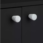 Prime Under Sink Unit Black | Bathroom Under Sink Storage Cabinet Furniture