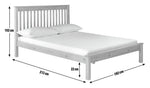 Aspley Kingsize Wooden Bed Frame - Oak Stain | Modern Bedroom Style