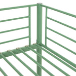Home Mason Single Metal Bunk Bed - Sage Green | Small room bunk bed