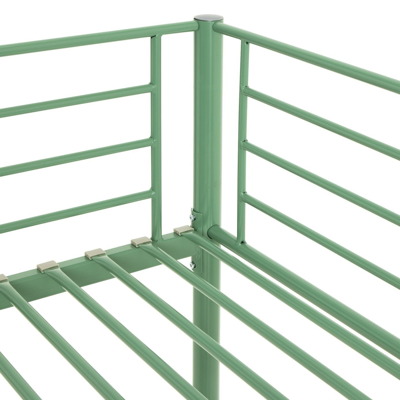 Home Mason Single Metal Bunk Bed - Sage Green | Small room bunk bed
