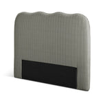Onda Linen Double Headboard - Grey | Soft Bed Backboard