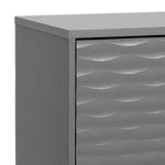 Zander Textured Small Sideboard - Grey | Modern Storage Cabinet