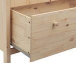 Scandinavia 2 Door 1 Drawer Wardrobe - Pine