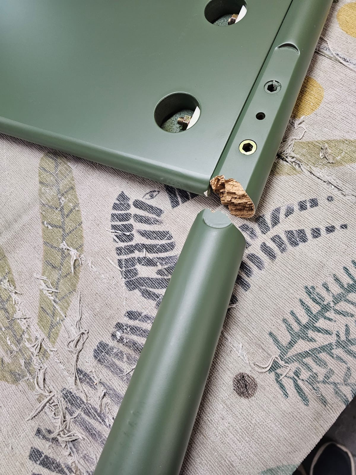 x Morris & Co. Double Bed Frame - Green (B GRADE)