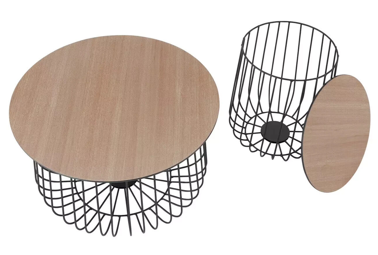 Habitat Wire Frame Bird Cage Coffee and Side Tables