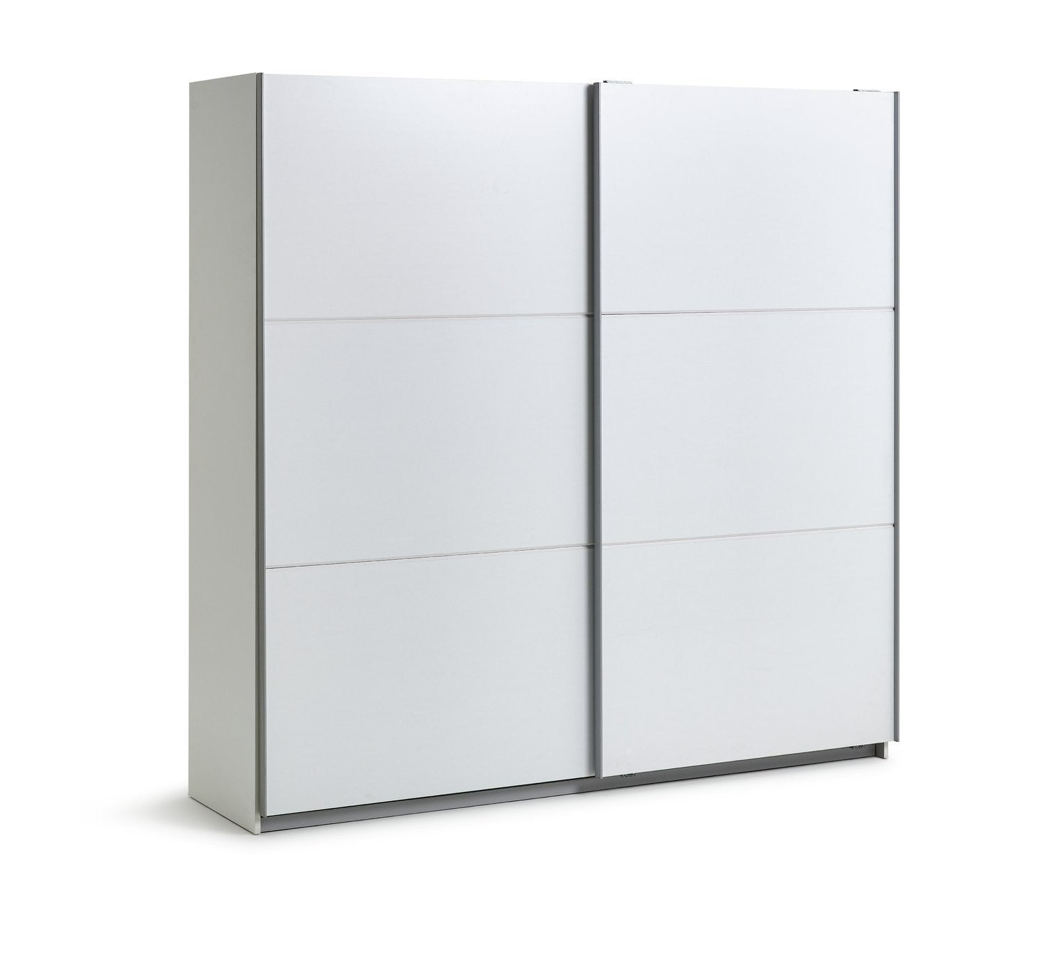 Holsted 200cm Sliding Wardrobe - White | Refined Bedroom Atmosphere